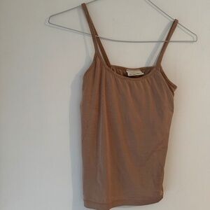 Calvin Klein Y2K 2000s tank top slip lined bra camisole shirt, size S small nude